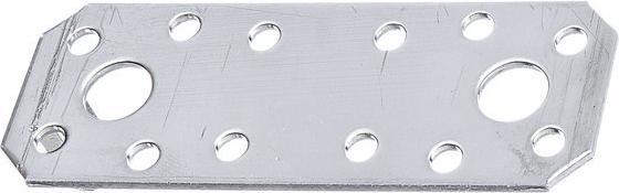 Productafbeelding Alberts Platte connector 100 x 35 mm, roestvrij staal, 1 st (Platte connector, 1 Pcs.)