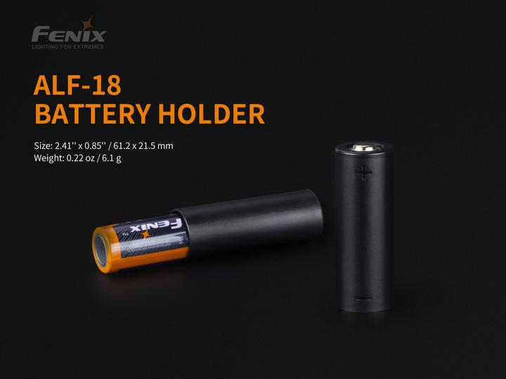 Immagine prodotto Fenix ALF-18, adattatore per batterie 18650 a 21700
