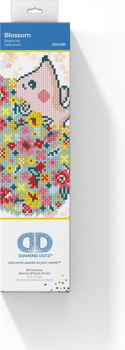 Produktbild Diamond Dotz Original Diamond Painting Set "Blossom" 25 x 23 cm, 3688 Diamant Mosaiksteine, Kreat
