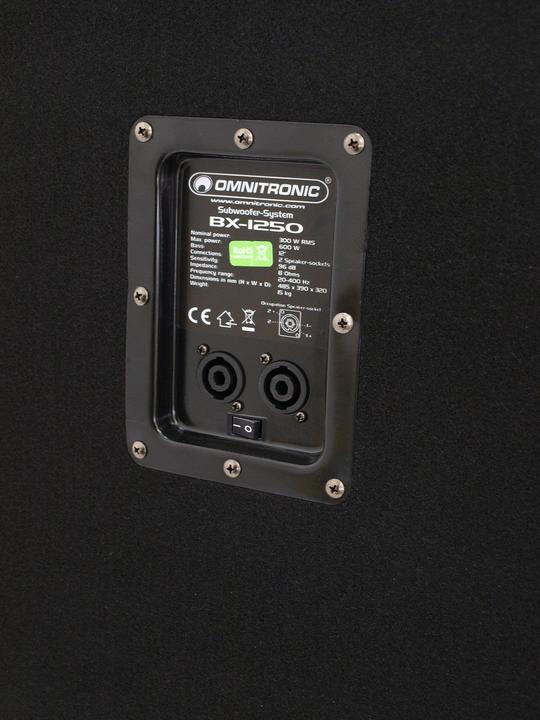Actual product image Omnitronic BX-1250 (Subwoofer passive, 1x 300 W)