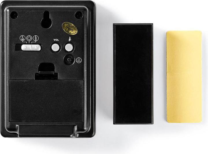 Immagine prodotto Nedis Set campanello wireless Alimentazione a batteria 3 V DC 1x CR2032 Volume: 80 dB Portata del