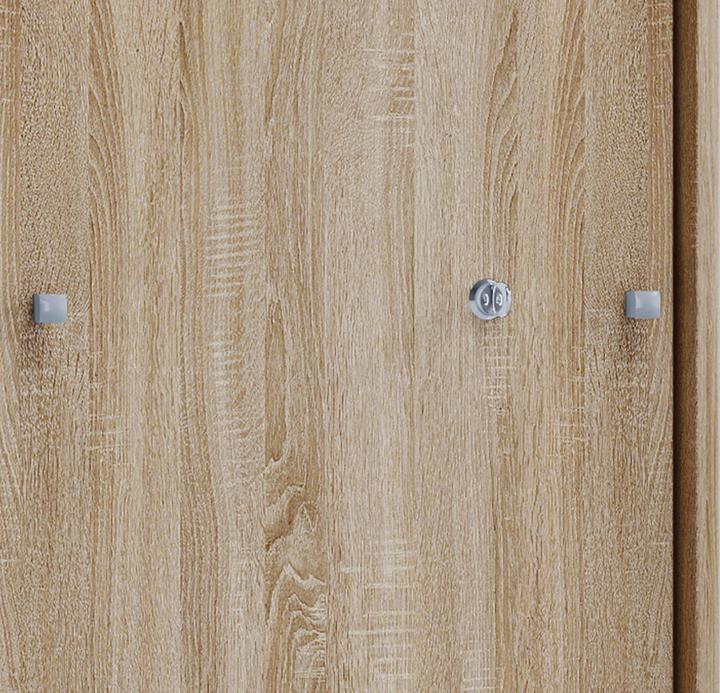 Image du produit VCM Armoire de bureau en bois Étagère à dossiers Lona 3 compartiments Portes coulissantes (70 x 40 x 111 cm)