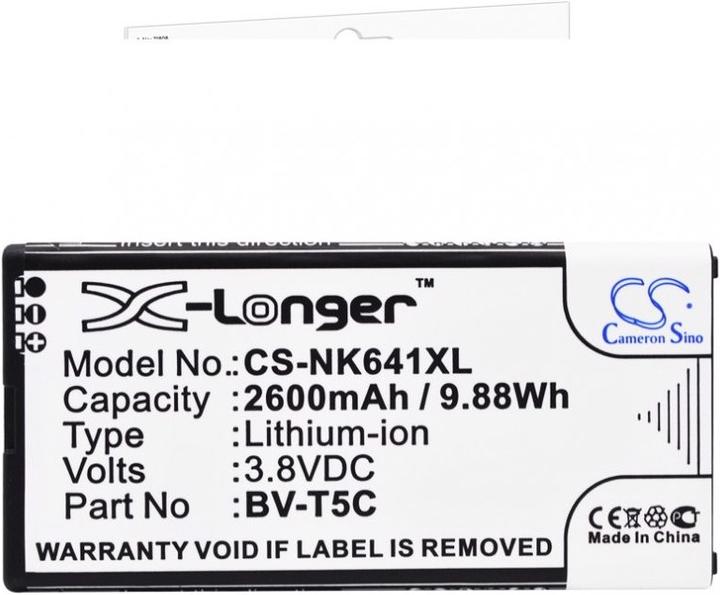 Actual product image Nokia Battery Lumia 640 Battery for BV-T5C