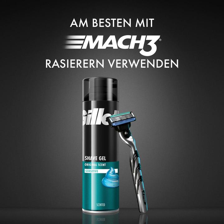 Image du produit Gillette Gel de rasage Sensitive (200 ml, Gel de rasage)