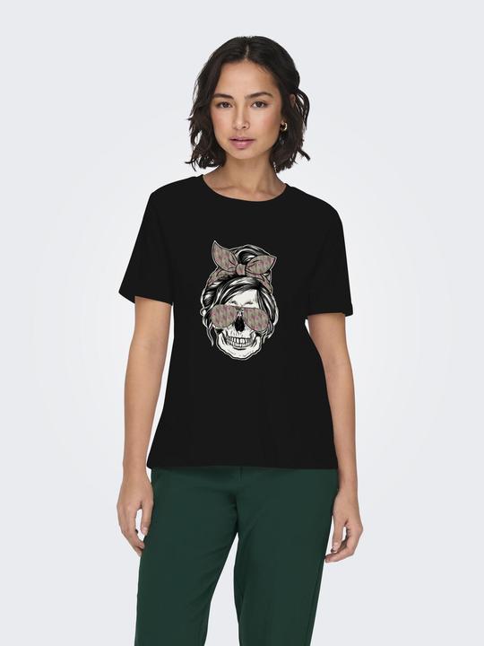 Actual product image Only Onlstella Life S/S Skull Top Cs Jrs (S)