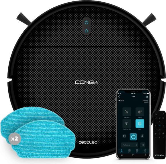Actual product image Cecotec Conga 999 Origin X-Treme robot hoover Black (Robot vacuum)