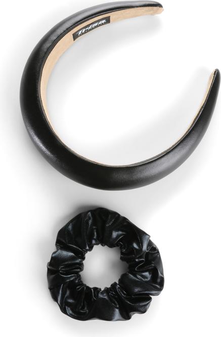 Trisa Fashion Glam Haarreif und Scrunchie schwarz