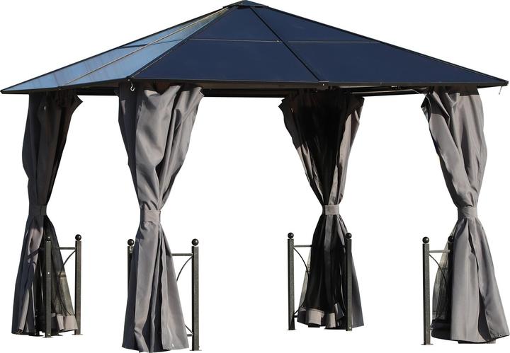 Actual product image Outsunny Garden pavilion with side panels and roof (300 cm, 300 cm)