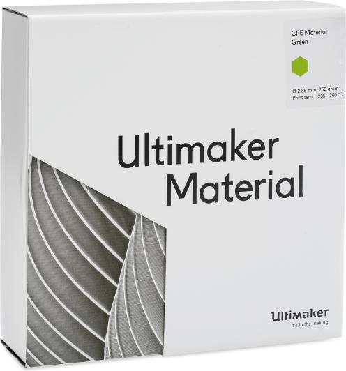 Actual product image Ultimaker Cpe (CPE, 2.85 mm, 750 g, Green)