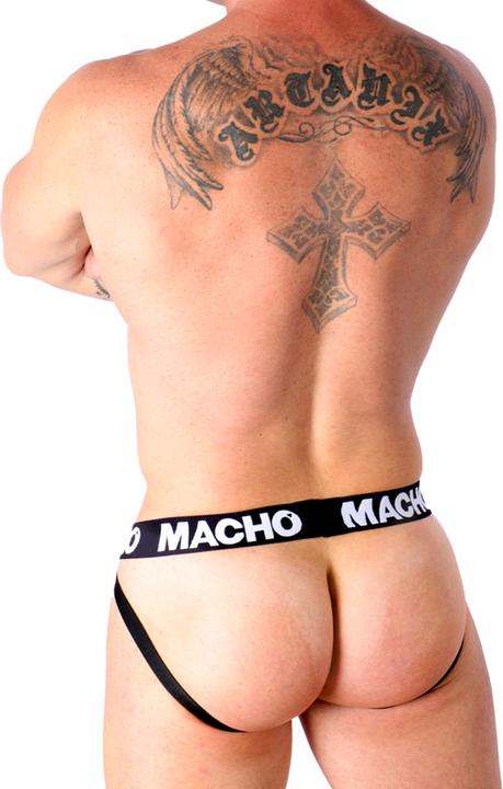 Actual product image Macho Underwear Macho - Mx25nc Jock Black Leather M (M)