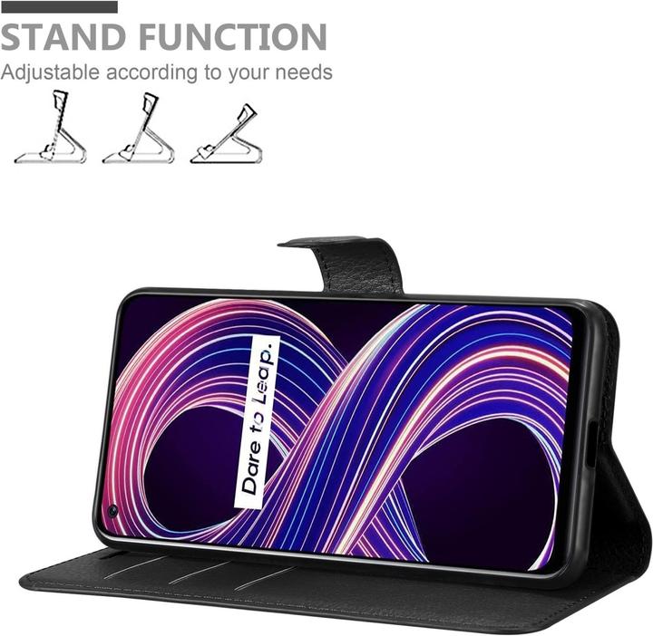 Productafbeelding Cadorabo Boek Stand Case voor Realme 8 5G / V13 / Q3 / Q3i / Narzo 30 5G (Realme Narzo 30 5G, Realme V13, Realme Q3i 5G)