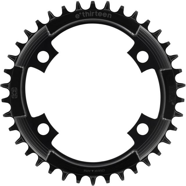 Produktbild e*13 Helix R Guidering Kettenblatt, 38 Z., 107 BCD, 4-Loch, 11/12-fach, black (38)