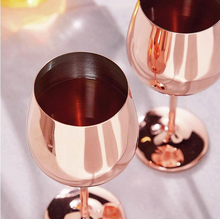Produktbild Paderno Universal Weinglas 500 ml, 1 Stück, Kupfer (50 cl, 1 Gläser, Weingläser Set)