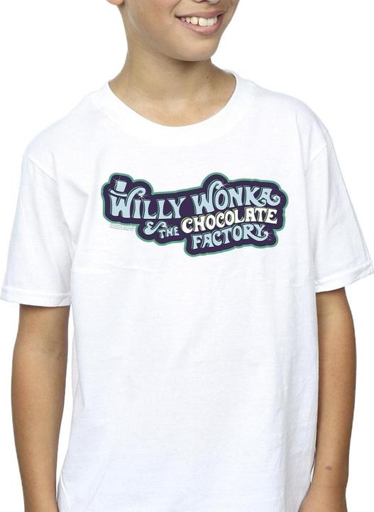 Produktbild Willy Wonka & the Chocolate Factory Chocolate Factory Logo TShirt Jungen (152, 158)