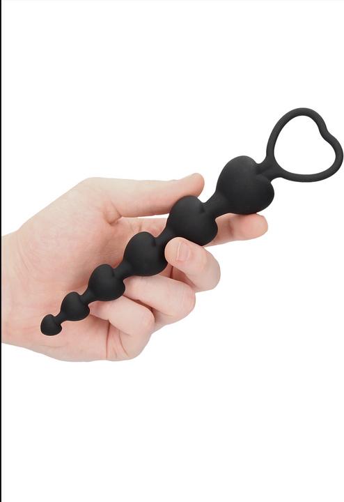 Actual product image Ouch! Anal Heart Beads
