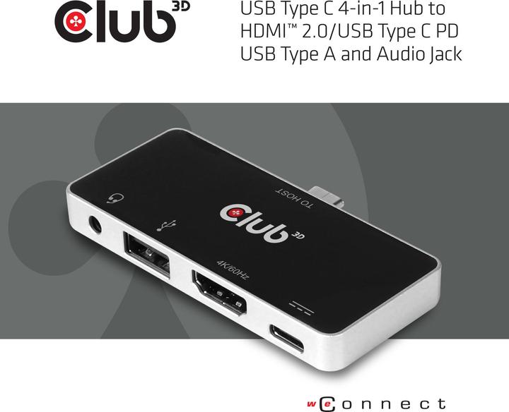 Produktbild Club 3D CSV-1591 (USB-C, 1 Ports)