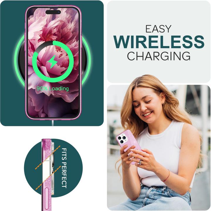 Produktbild Nalia Glitzer Hülle (Apple iPhone 15 Pro)