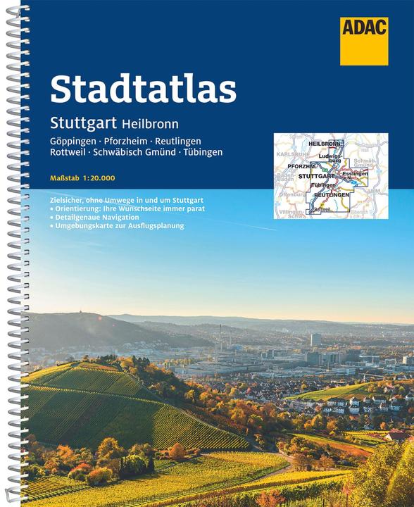 Produktbild ADAC Stadtatlas Stuttgart/Heilbronn