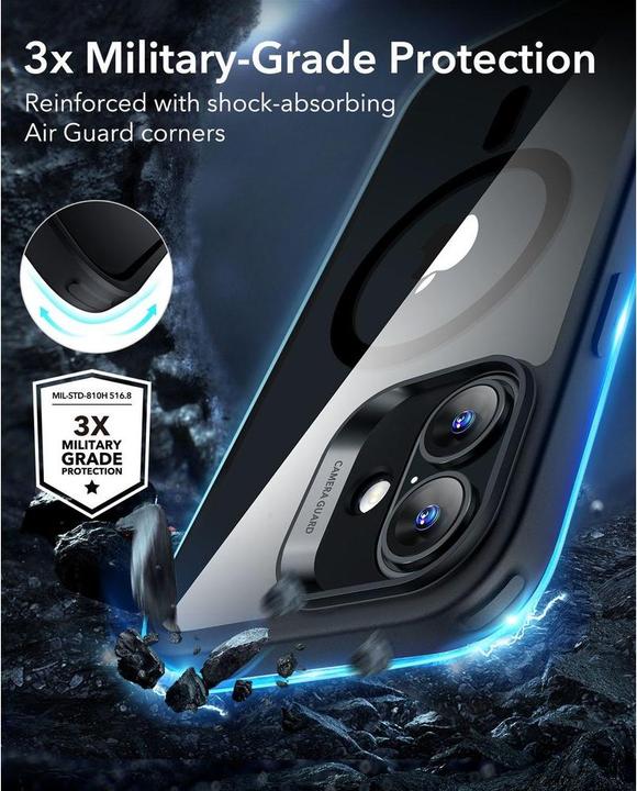 Actual product image ESR Classic Hybrid HaloLock Case (Apple iPhone 16)