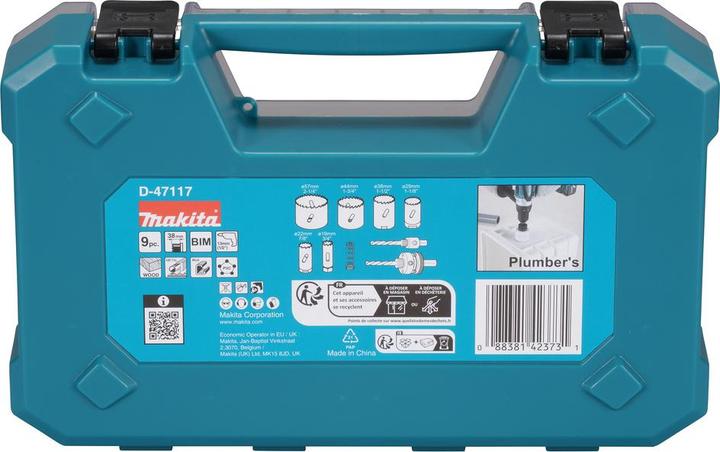 Actual product image Makita Hole saw set sanitary 6tlg (19, 22, 29, 38, 44, 57 mm)