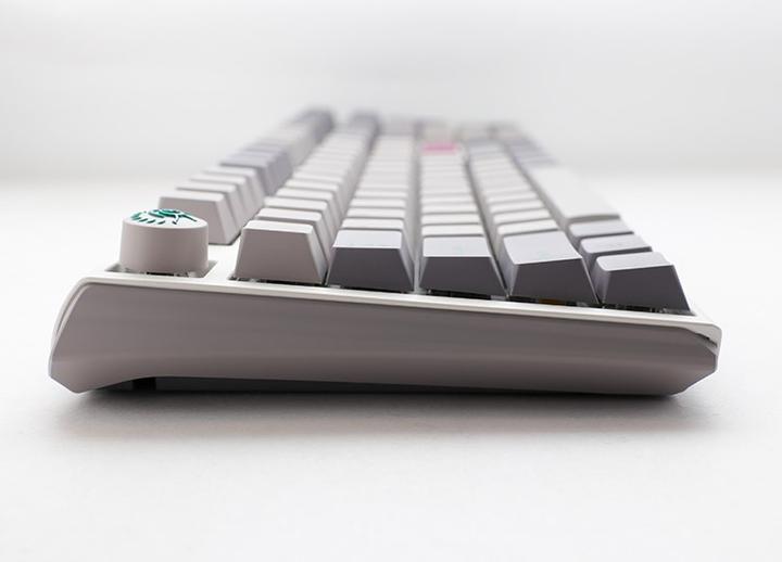 Produktbild Ducky One 3 Mist Grey TKL Gaming Tastatur, RGB LED - MX-Speed-Silver (US) (US, Kabelgebunden)