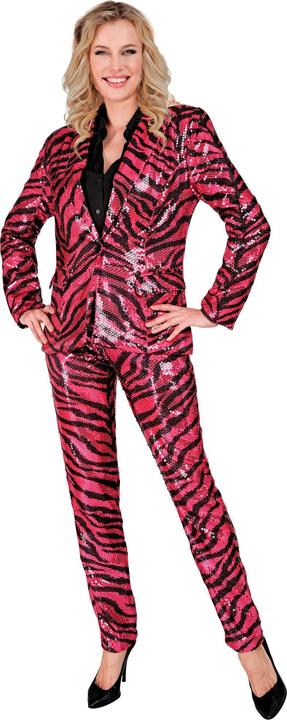 Immagine prodotto Widmann Pantaloni di paillettes in look zebrato rosa/nero (M)