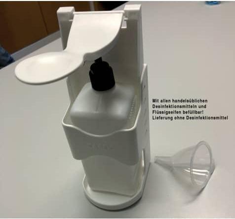 Karex Desinfektionsmittelspender Armhebel weiss