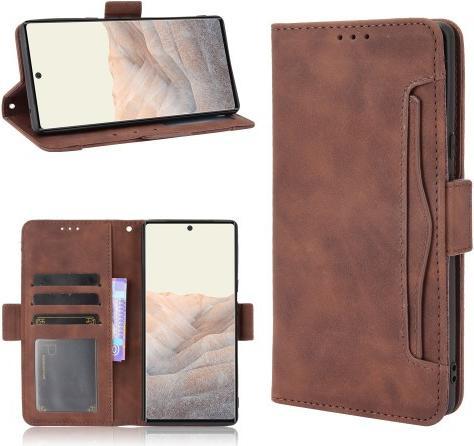 Actual product image Cover-Discount Google Pixel 6 - case with many card slots brown (Google Pixel 6)