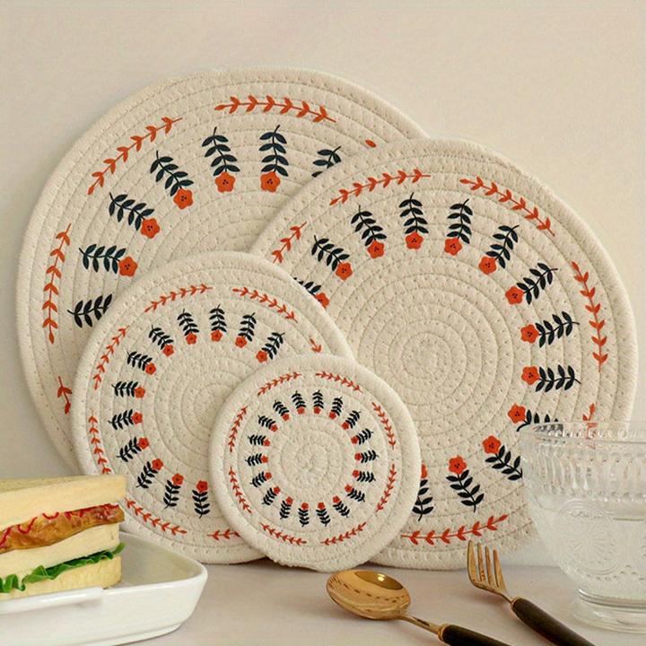 Actual product image Alopini Scandinavian-inspired, woven, heat-resistant cotton placemat - versatile (1 x)
