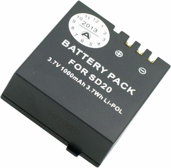 Produktbild AccuCell Akku ROLLEI 3S, 4S, 5S, 95287, ActionPro SD20F (Kamera Akku)