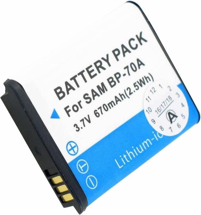 Immagine prodotto Samsung Batteria BP-70A, BP70A, AQ100, ES65 (Accumulatore di carica elettrica)