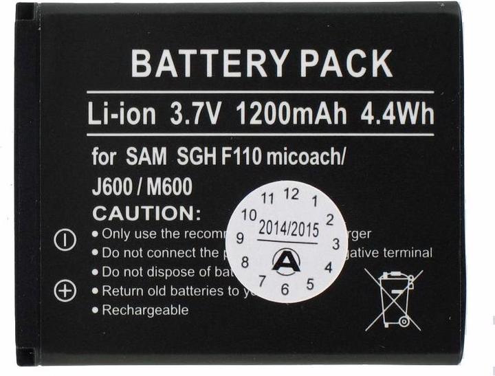 Produktbild Samsung Akku SGH-J600, AB483640BECSTD