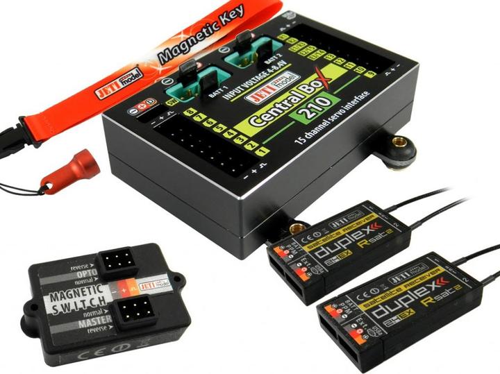 Produktbild Jeti Akkuweiche Central Box 210 + 2x Rsat2 + RCSW