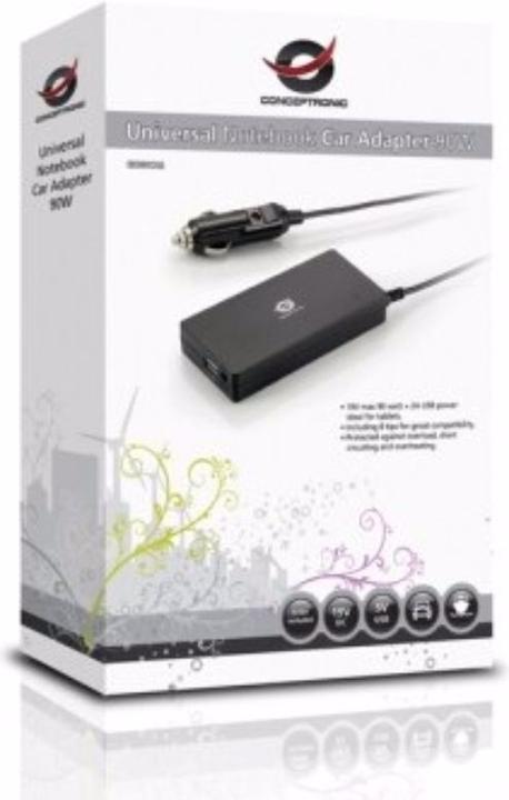 Actual product image Conceptronic CNB90 Car Adapter (90 W)
