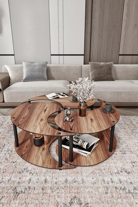 Immagine prodotto Hanah Home Tavolino Yin Yang 3 Set