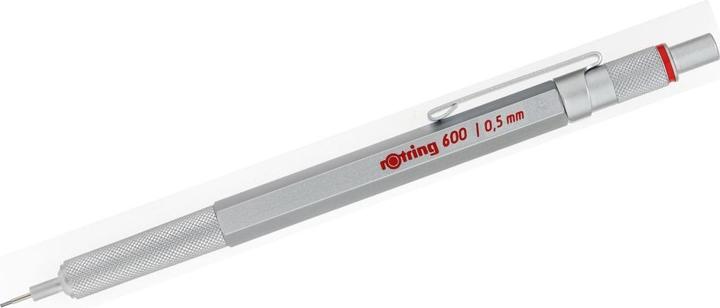 Actual product image Rotring Automatic pencil 600 0.5 silver - 1904445 (0.50 mm, HB, 1 x)