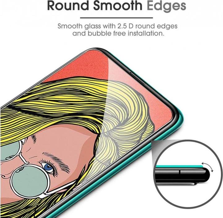 Actual product image Screenguard Huawei P Smart Z Protective Glass Film Case Friendly Design (1 Piece, Huawei P Smart Z)