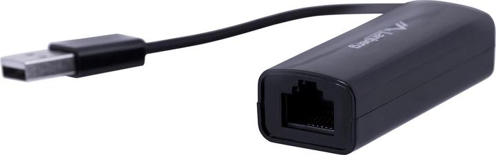 Produktbild Lanberg NC-0100-01 Kabelschnittstellen-/Gender-Adapter USB-A RJ-45 Schwarz (USB, RJ45 (1x))