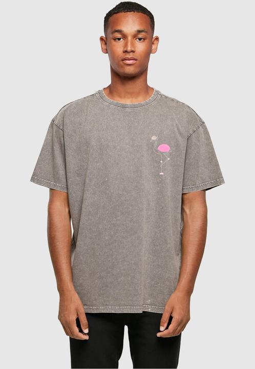Produktbild Merchcode Flamingo Acid Washed Heavy Oversized Tee - 116899 (M)