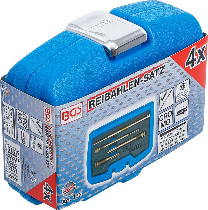 Image du produit BGS Jeu d’alésoirs pour alésages de bougies de préchauffage 4 pièces