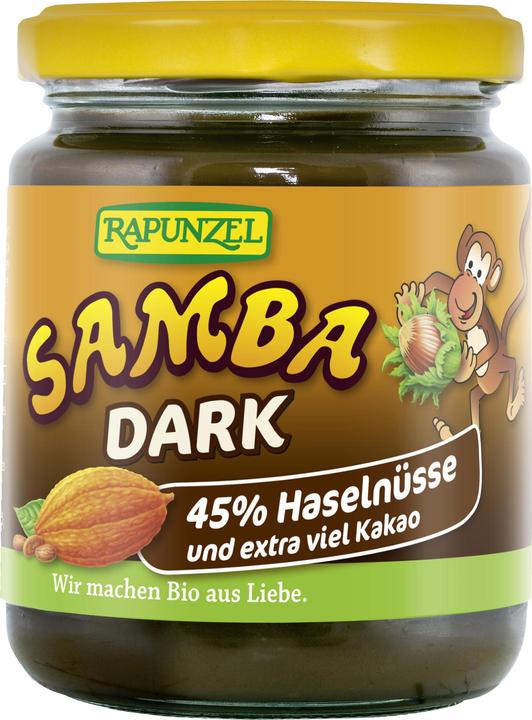 Actual product image Rapunzel Samba Dark Hazelnut Chocolate Spread Organic (250 g)