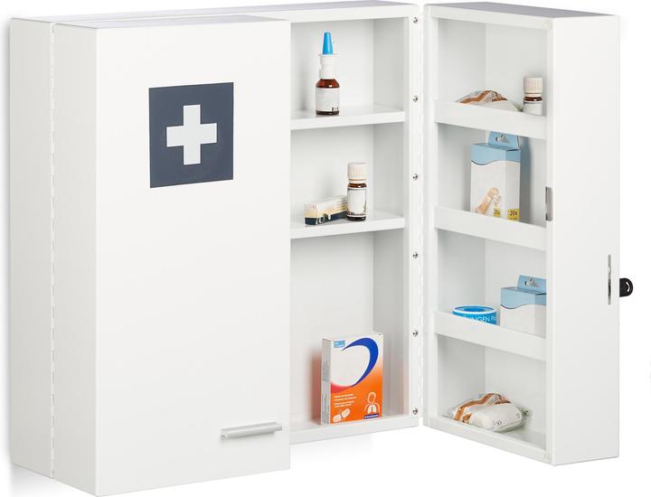Actual product image Relaxdays Square Medicine Cabinet (53 x 21.5 x 53 cm)