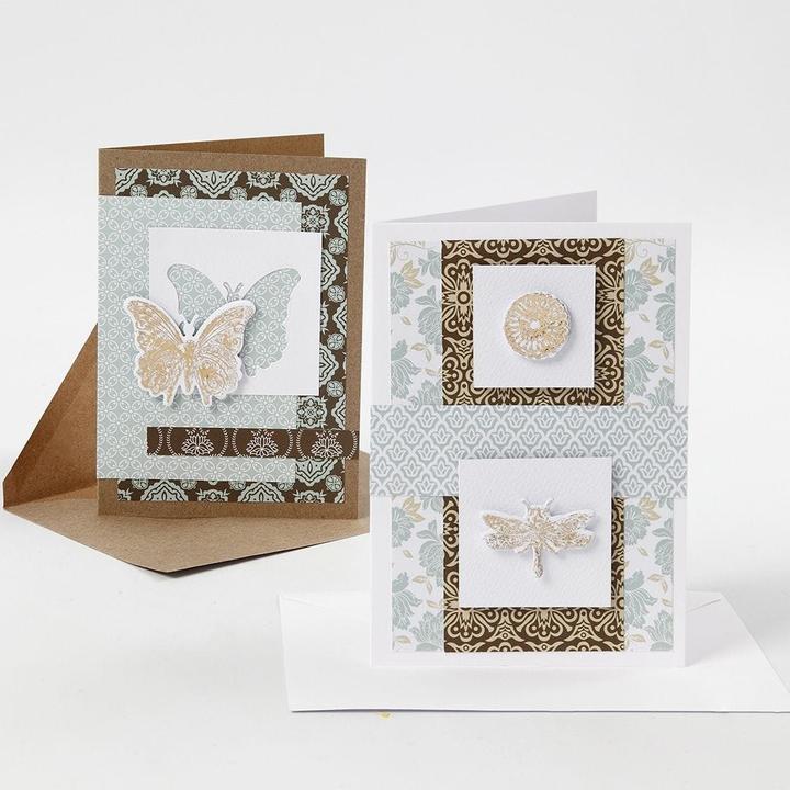 Productafbeelding Creativ Company Blanco kaart en enveloppe 10,5 x 15 cm, 50 stuks, Veelkleurig (50 Pcs.)