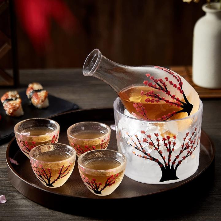 Image du produit Dujust Set de saké japonais (32 cl, 6 Verres)