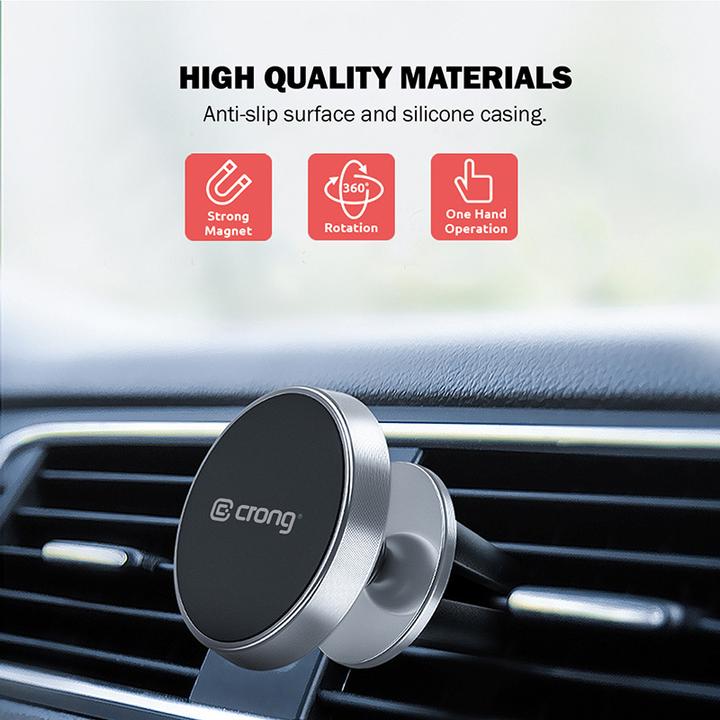 Immagine prodotto Crong Supporto magnetico Smart CRG-CH1-BLK per auto