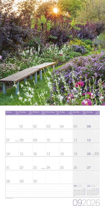 Image du produit In meinem Garten Kalender 2026 - 30x30 (30 x 30 cm, Couverture rigide, Allemand, Français, Anglais, Italien)