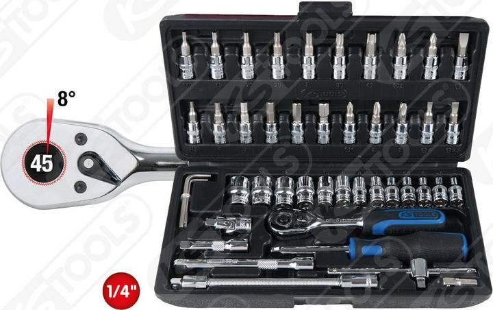 Image du produit KS Tools 1/4" CHROMEplus Steckschlüssel-Satz (14 mm, 12 mm, 13 mm, 10 mm, 11 mm, 8 mm, 9 mm, 5 mm, 4 mm, 7 mm, 6 mm, 3 mm)