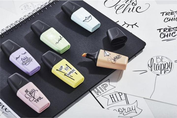 Actual product image STABILO BOSS MINI Pastel Love Highlighter (Multicoloured, 5 mm, 6 x)