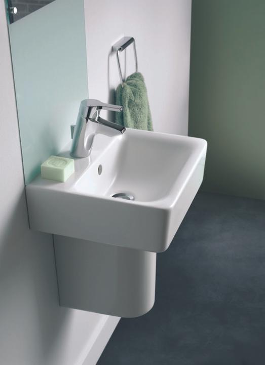 Actual product image Ideal Standard Connect Cube Wash basin 500mm E7138, 1 tap hole (460 mm, 500 mm)