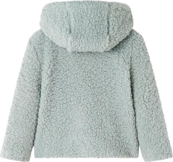 Actual product image VidaXL Children's hooded jacket teddy faux fur mint green (128)